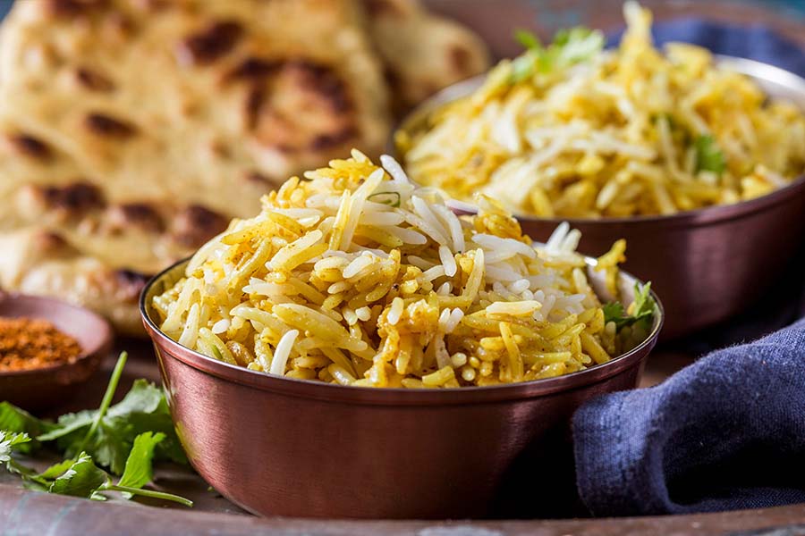 Indische Reis-Biryani-Spezialitäten